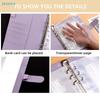 100 Envelope Savings Challenge Binder - Purple Budget Organizer with Tracker Sheet, Money Saving Journal for Financial Goals