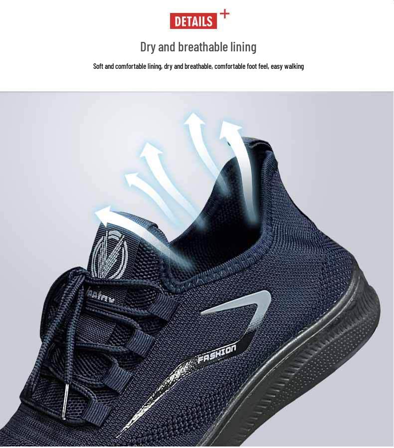 Men's Plus Size Mesh Breathable Sports Shoes: Lightweight, Non-slip, Wear-resistant, for Outdoor Spring/Summer Casual Wear.