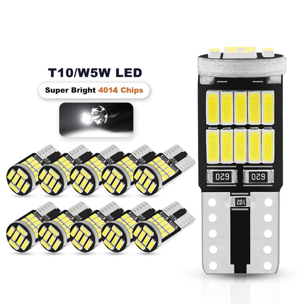 T10 W5W Bec cu lățime LED Super luminoase Lumini de degajare automate 12 V Lumini pentru instrumente Bec pentru vehicul Automobile pentru mașini Auto