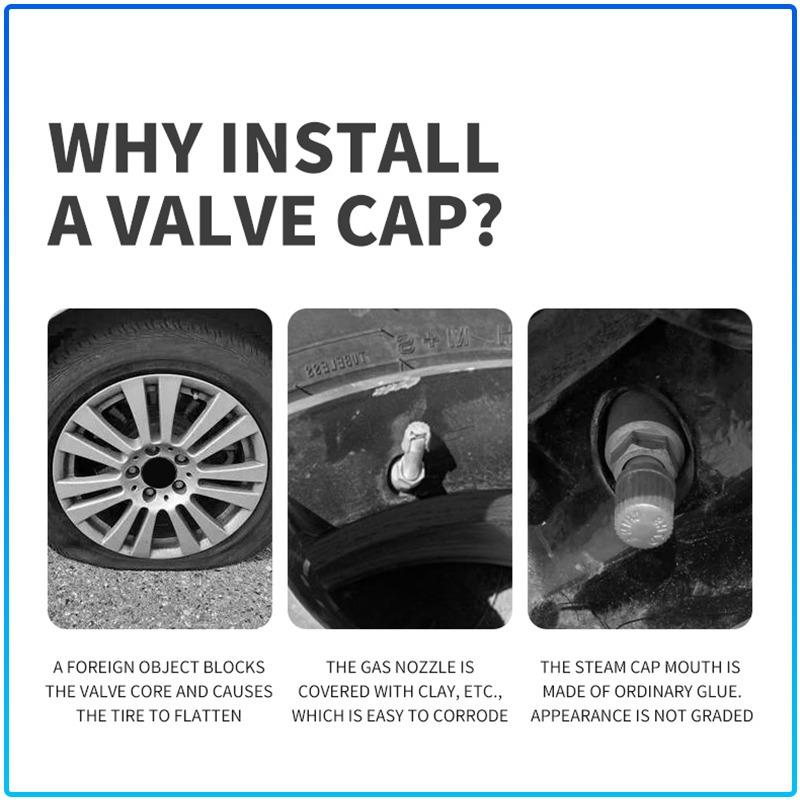 Car Tire Valve Caps Luminous Valve Stem Caps For Volvo XC90 XC60 XC70 XC40 V90 V60 V40 C70 C30 S80