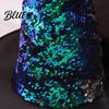Wide Brim Witch Hat Reversible Sequin Hat Sparkly Glitter Large Wizard Halloween Costume Party for Cosplay Masquerade