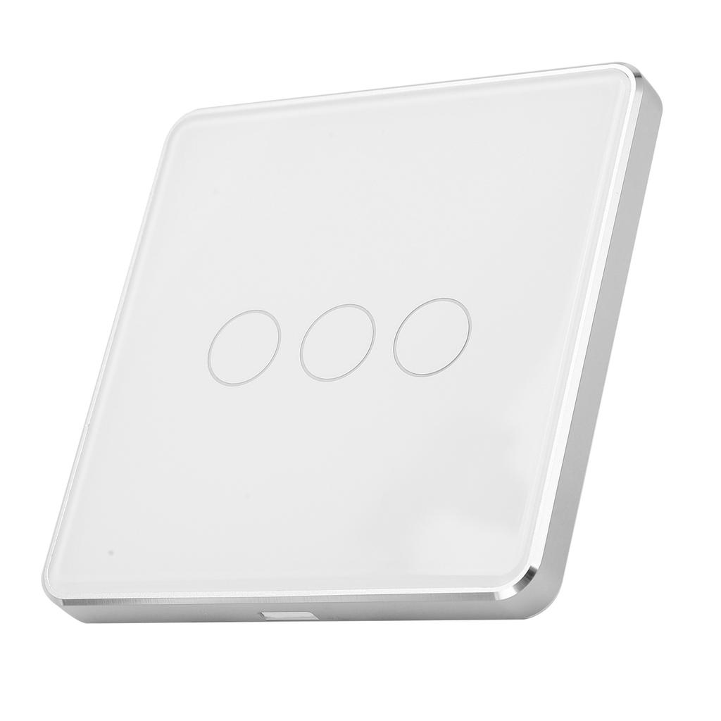 Smart Wireless Light Switch Touch Panel Remote Control 3 Gang for TUYA Zigbee with Timing