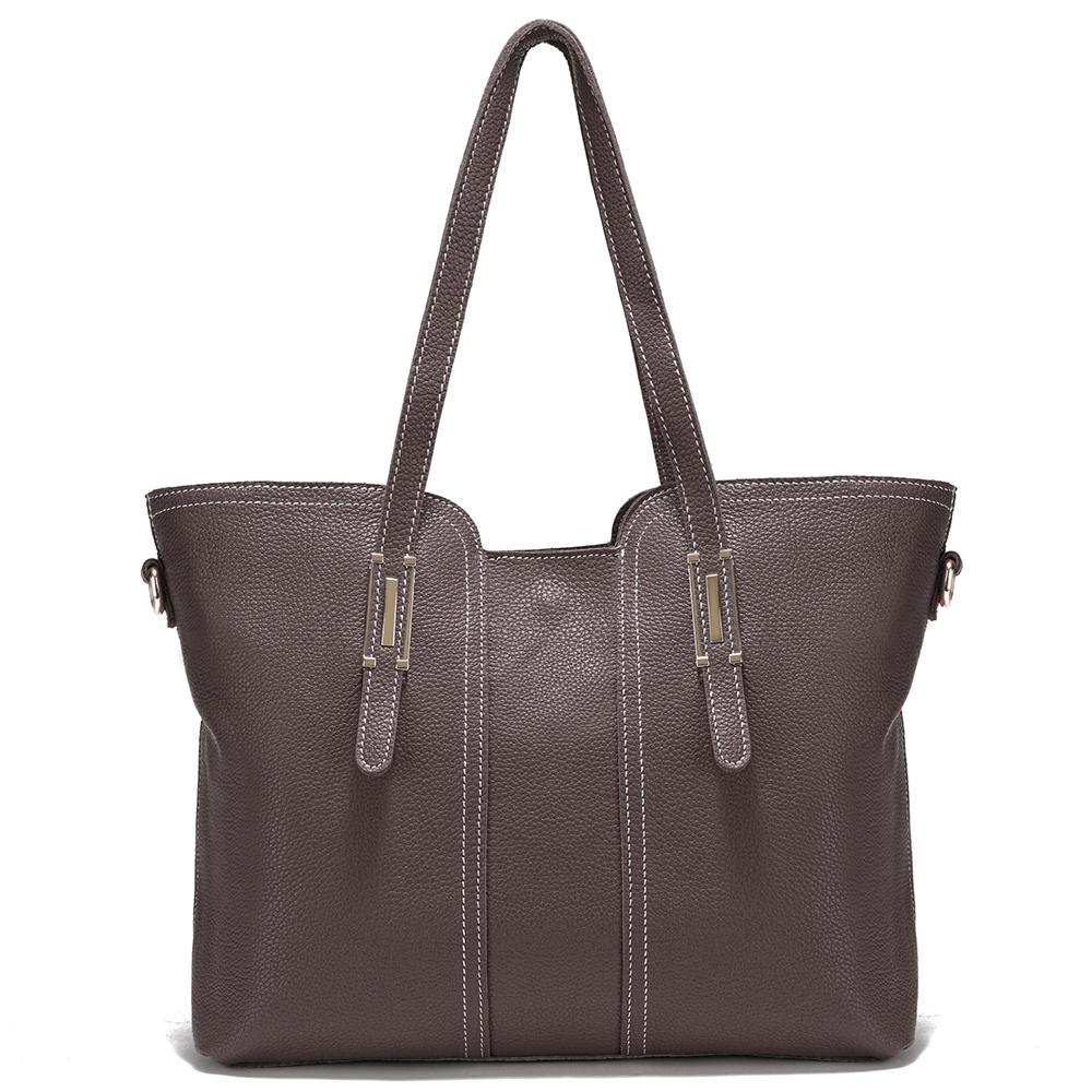 

Zency Большая вместительная женская сумка через плечо в стиле ретро (30cm<Max Length<50cm) кофейный