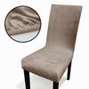 Thick Chair Cover Soft Velvet Dining Room Chair Slipcover  for Office Banquet Restaurant