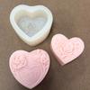 3D Love Heart Rose Silikon Flexibilní potravinářská forma Jílová pryskyřice Keramika Candy Fondant Candy Čokoláda Forma na mýdlo