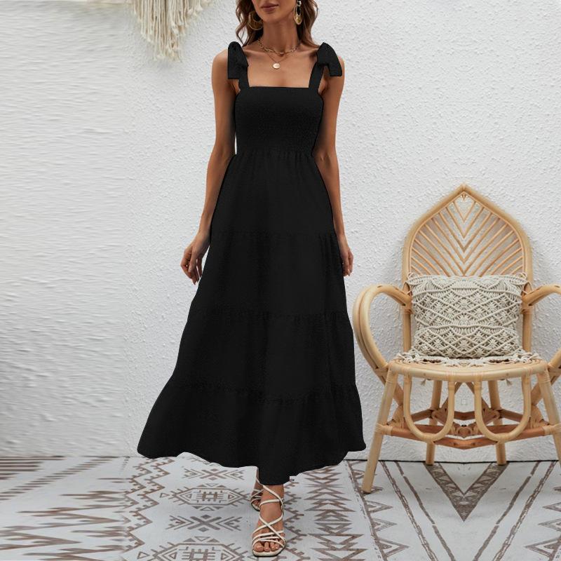 

Self-shooting spring versatile European and American women s clothing new socialite Spice Girl lace-up tube top suspender dress XXL
