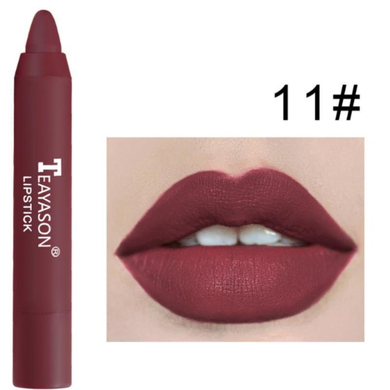 12 Colours Lips Makeup Lipstick Lesk na rty Kosmetická rtěnka s dlouhotrvající hydratací