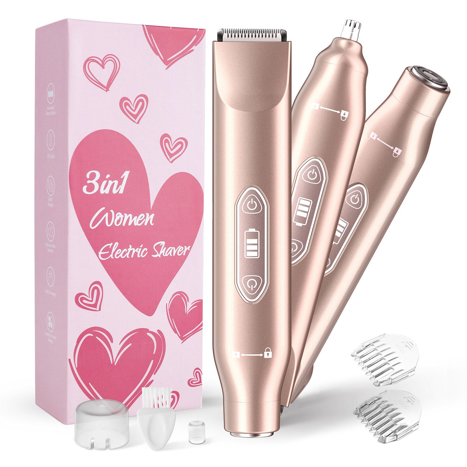 

Women s Bikini Rechargeable Electric Shaver For Body And Facial Hair Removal Trimming Of Pubic Hair, Face, Armpits, And Legs One Size
