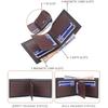 Baellerry Men Short Wallet Classic Design PU Leather Bifold Wallets Vintage Fashion Men Purse Card Holder