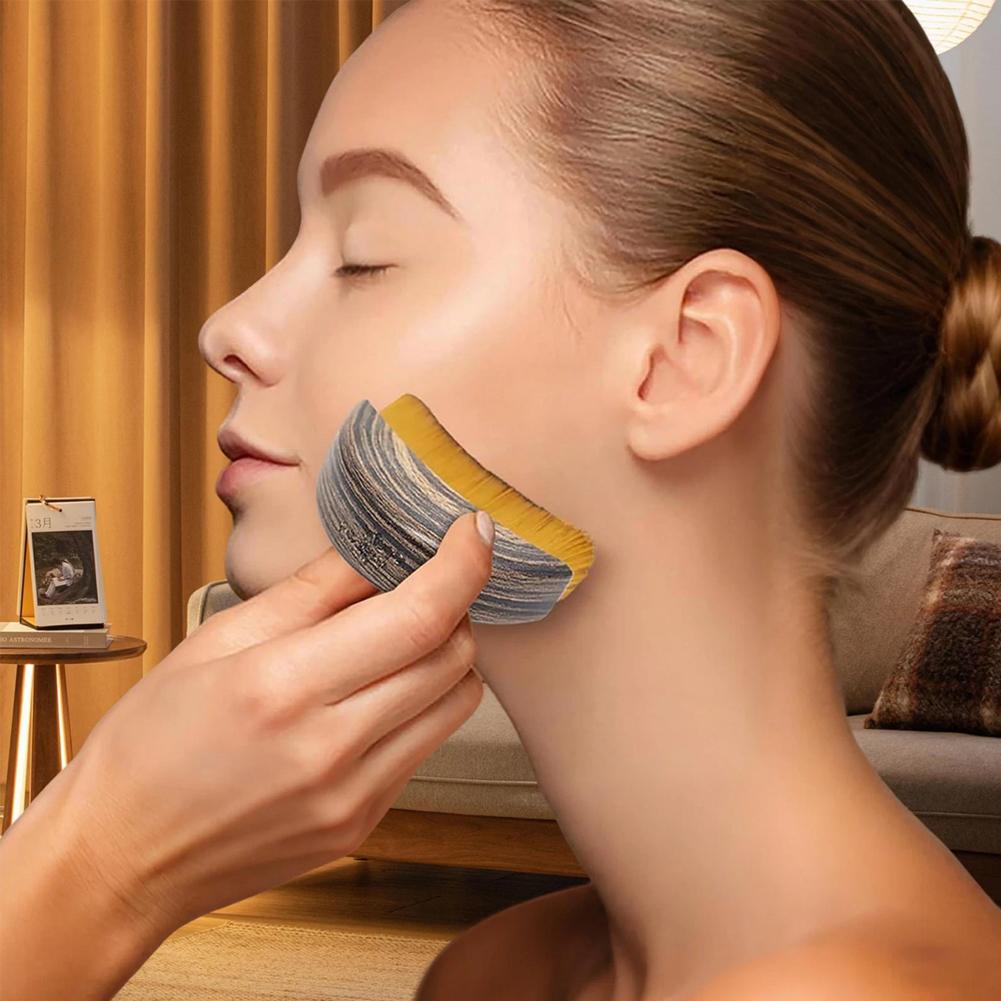 Portable Lymphatic Contour Face Brush Multi-function Chin Reduce Puffiness Lymphatic Drainage Face Brushs Facial Sculpting Tool