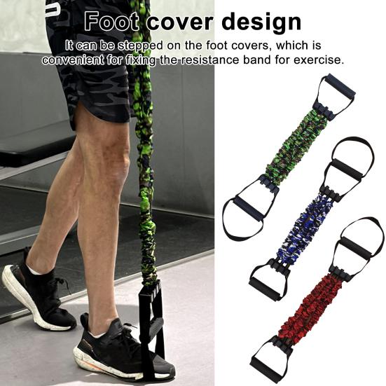 Adjustable Resistance Band with Detachable 3-Tube Chest Expander Shoulder Stretcher Men Strength Training Fitness Full Body Stretching Band