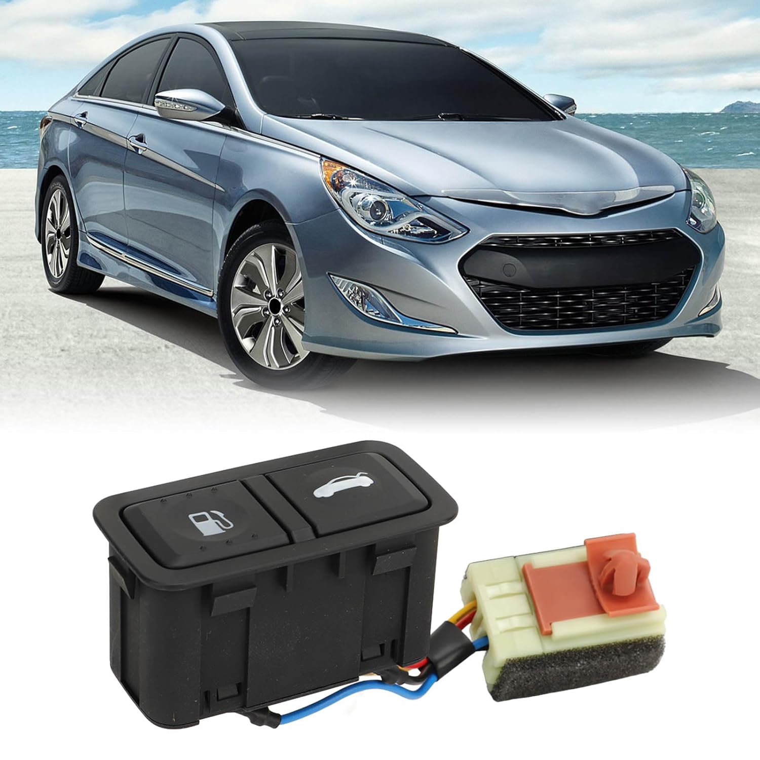Trunk Lid Switch Trunk Lid and Fuel Filler Door Switch Assembly 937003S000 Sturdy Trunk Fuel Door Opener Button Replacement for Sonata 2011 to 2014