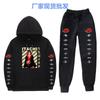 Naruto Anime Couple Hoodie Set Men Women - Fleece-Lined Cotton Blend Long Sleeve Sweatshirt Pants
