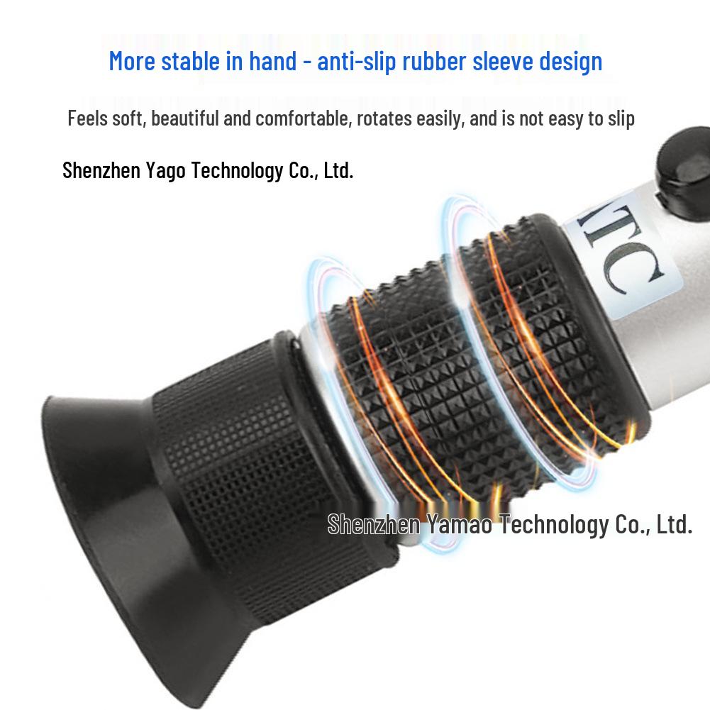 Handheld Honey Refractometer: 58-90 Brix Sugar Content & Baumé Meter