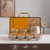 Plant Ash Kung Fu Tea Set Beam Pot Household Light Luxury Retro Ceramics Annual Meeting Commendation Commemorative Gifts