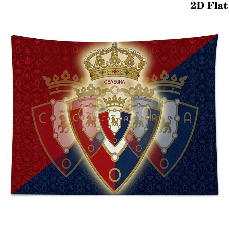 Osasuna Wall Tapestry Aesthetic Wall Hanging Printed Fabric Blanket Decorative Tapestries for Bedroom Living Room Home Decor