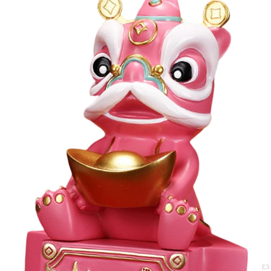 Chinese Money Box Figure Feng Shui Statue for Desktop Office Decoration