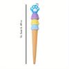 Back To School Season 36pcs 0.5mm Cute Soft Rubber Cat Claw Ice Cream Neutral Pen High-value Styling Pen for Girls Gift Pen Black Signature Pen