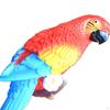 Colorful Feather Parrot Macaw Ornaments Animal Model Decoration Art Simulated Statue for
