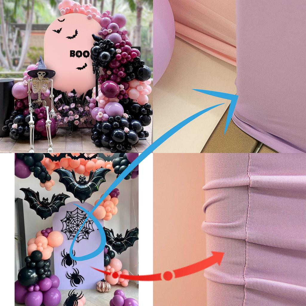 Kolorowe Tło Łukowe Pokrycie Materiałowe na Spandexowy Dopasowany Stojak Łukowy na Przyjęcia Urodzinowe i Weselne, Różne Kolory, Łatwe do Dopasowania