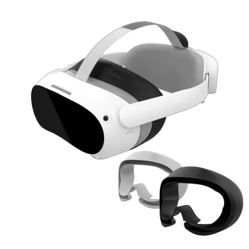 Silicone Face Cover VR Accessories - Compatible with PICO 4 and PICO 4 Ultra, Protective Face Cover Fits Comfortably, Waterproof