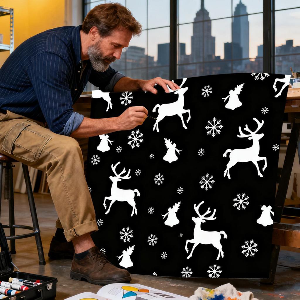 DIY Coloring Blanket with Pencils, Washable Creative Craft for Relaxation & Family Fun, Home Decor for Bedroom, Women, Men, Kids