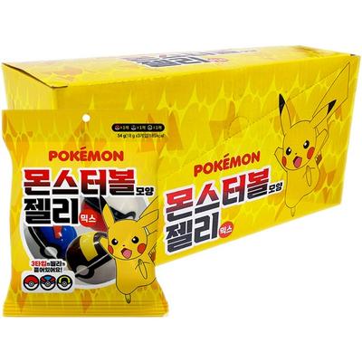 Pokemon Poke Ball Shape Jelly Mix 8 Pieces, 54g, 8 Pieces, Popular Korean Toddler Toys