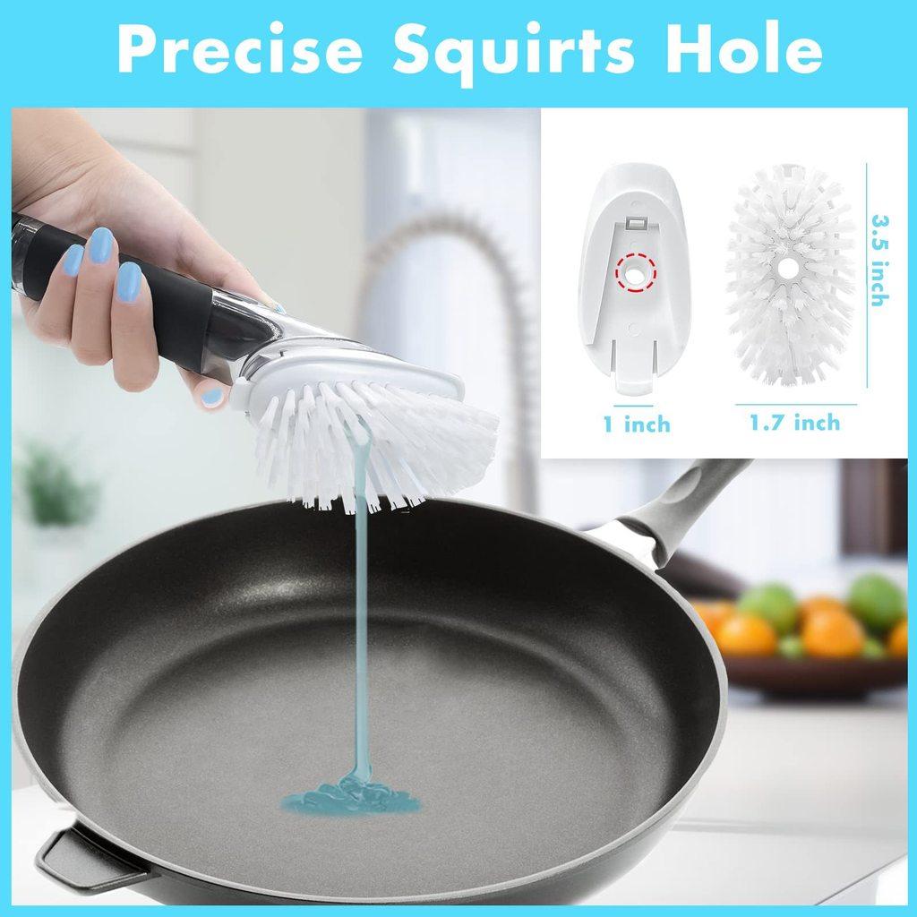 Brush Dish White Tool For Oxo Kitchen Scrubber With Easy Functionality Install