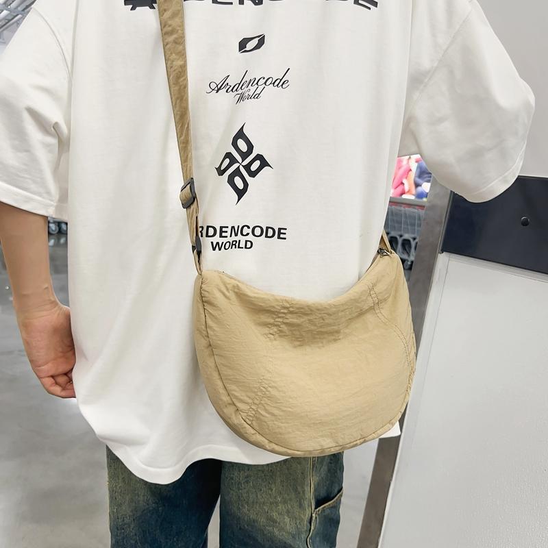 Нейлоновая сумка-хобо женская легкая сумка для мобильного телефона мужская сумка через — фото 17