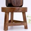 Solid Wood Low Stools Round Shape Plant Stand Chair Tea Table Change Shoes Stool Home Decoration er Pot Holder Shelf
