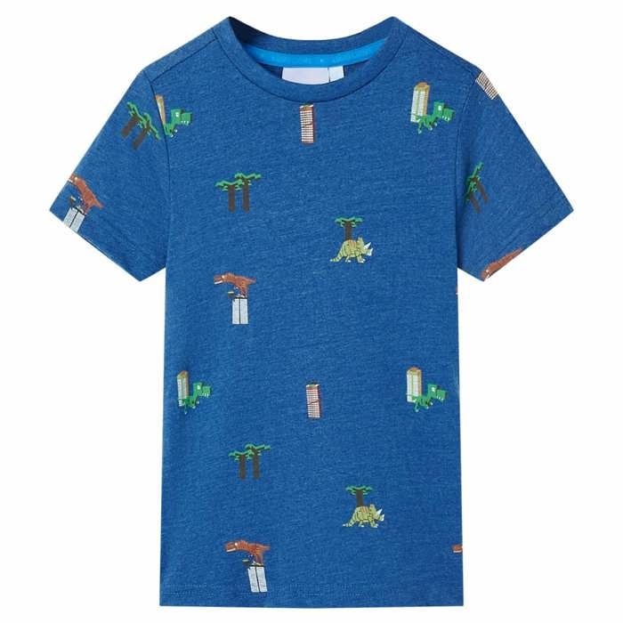T-shirt pour enfants mélange de bleu foncé 92/104/116/128/140
