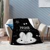 Custom Name Miffy Rabbit Strawberry Blanket Suitable All Seasons Soft Comfortable Sofa Office Home Blanket Suitable For All Seasons Home Decor