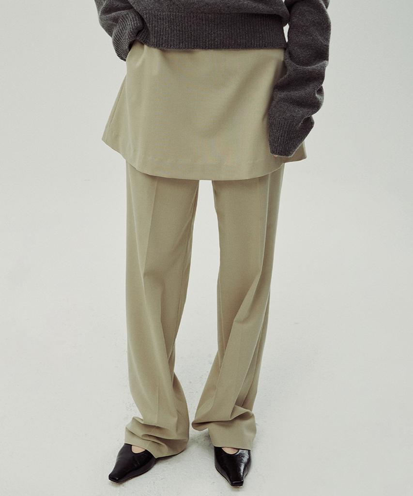 SINOON 2 Way Layered Pants (Light Beige)