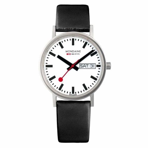 

Mondaine New Classic Day-Date Watch A667.30314.11SBB Men s Officially Imported