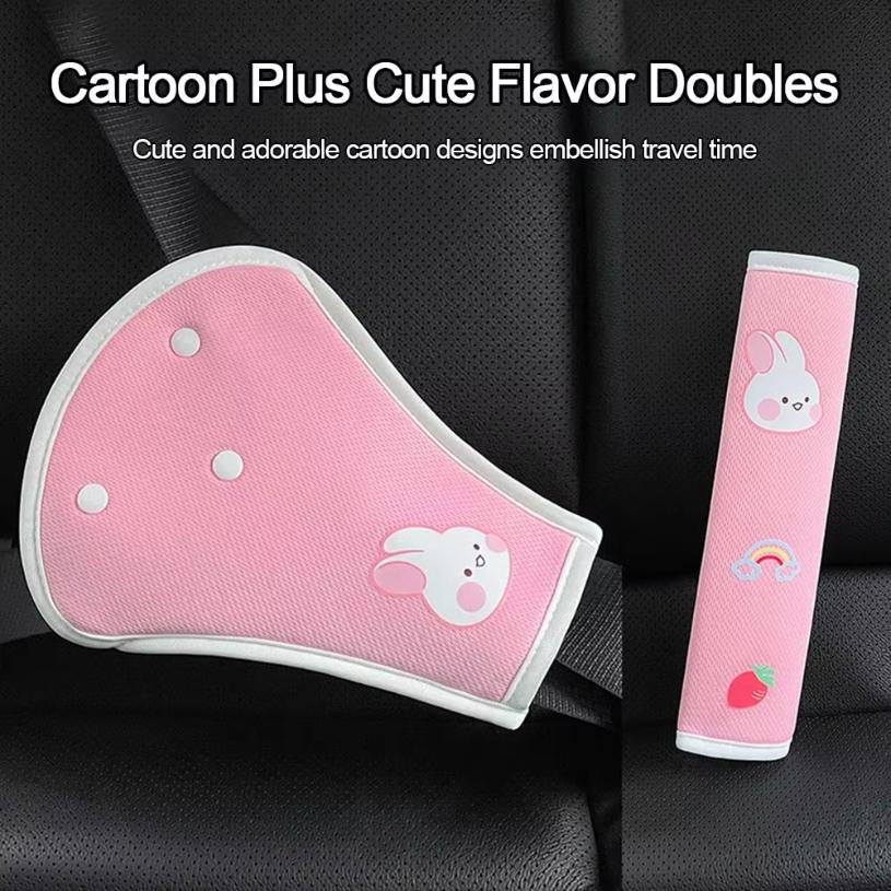 Universal Car Seat Belt Cover Adjustable Car Safety Belt Cover Shoulder Pad for Kids Adults Car Interior Accessories