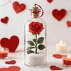1/2/3 Bucăți Ornament Trandafir cu Voce Înregistrabilă cu Redare Dop Sticlă Transparentă Sticlă Mesaj Vocal cu Trandafir în Interior Decorațiune Festival Suvenir de Sărbătoare Cadou