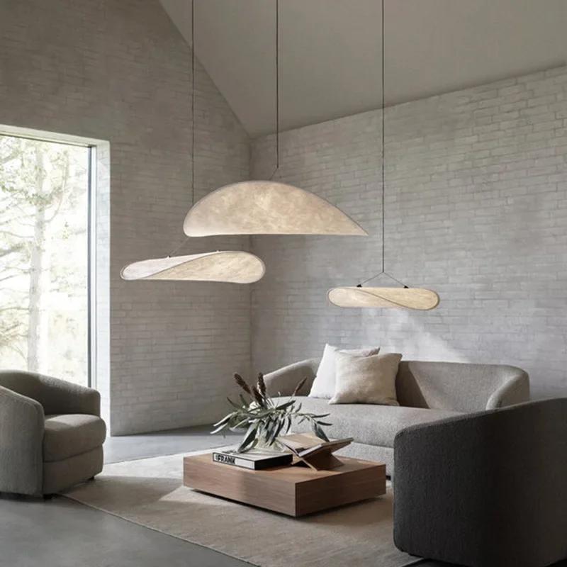 Nordic  Handmade Silk Led Chandelier Living Dining Room Bar Home Decor Bedroom Pendant Lights Loft Hanging Lamp Fixture
