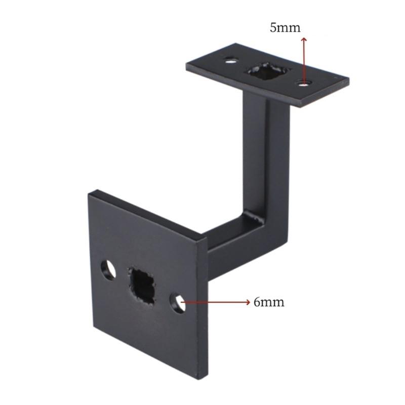 4 Stück Edelstahl L-förmige Treppengeländerhalterungen Wandhalterung Geländerhalterung für moderne Wohn- und Geschäftsräume