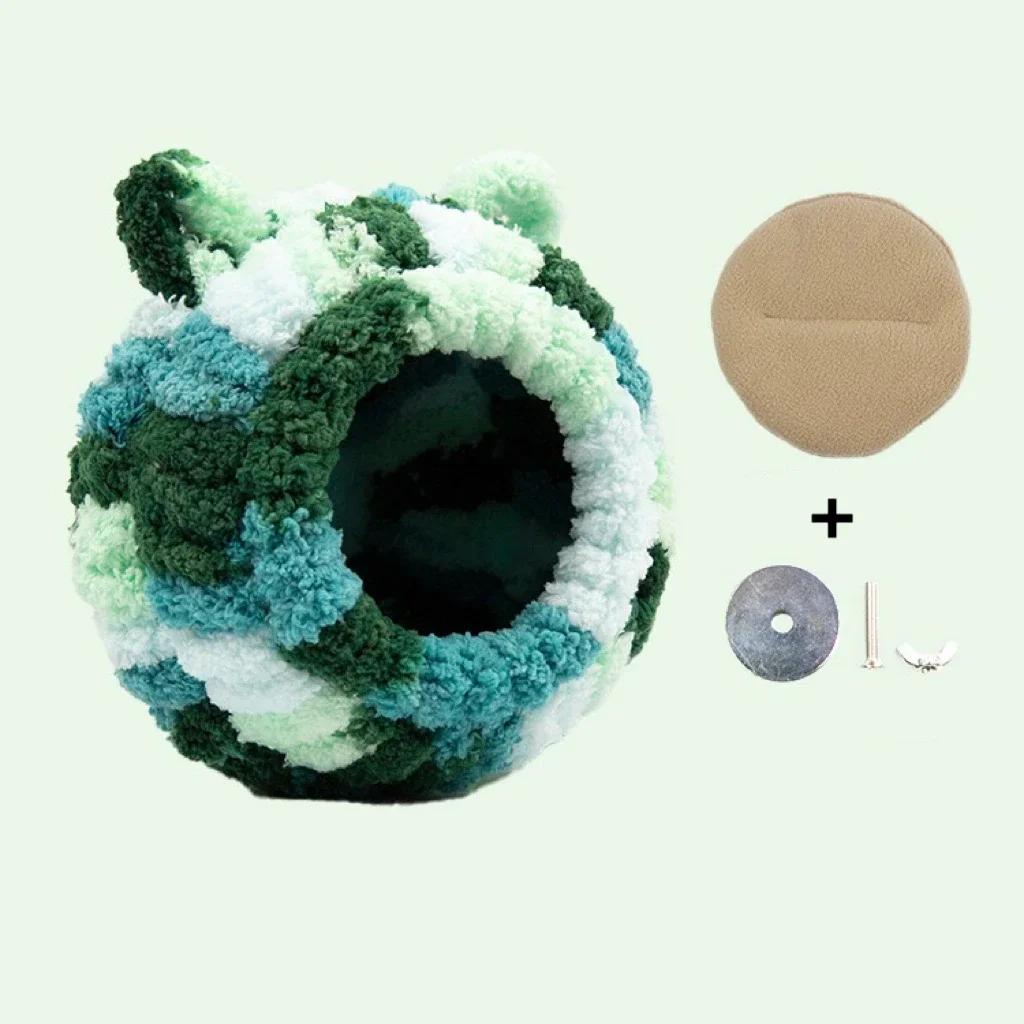 Warm Bird Nest Winter House Hanging Hammock Plush Hideaway for Parrot Hummingbird Decorative Bird Cage Accessories