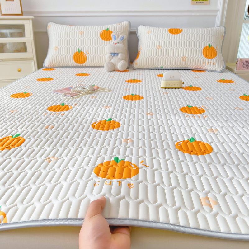 New Cartoon Comic Latex Summer Mat Washable Fresh Baby Ice Silk Summer Mat Child Air Conditioner Soft Seat