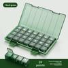 Medicine Box English Medicine Packing Box Storage Seven Days A Week 2128 Grid Morning, Middle and Evening Portable Storage Box