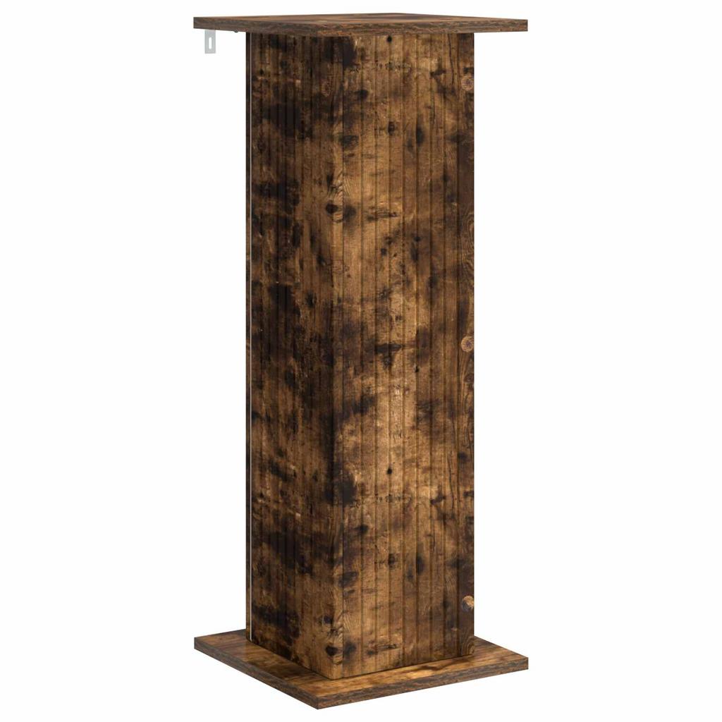 Plant Stand Smoked Oak 30.5 x 30 x 80.5 cm