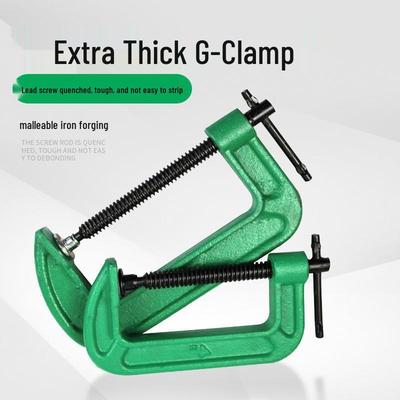 Heavy-Duty Woodworking G-Clamp: Thickened Manual G-Type Fixture