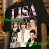 Lisa Rinna Retro Grafik T-Shirt: Unisex Baumwollmischung Sweatshirt