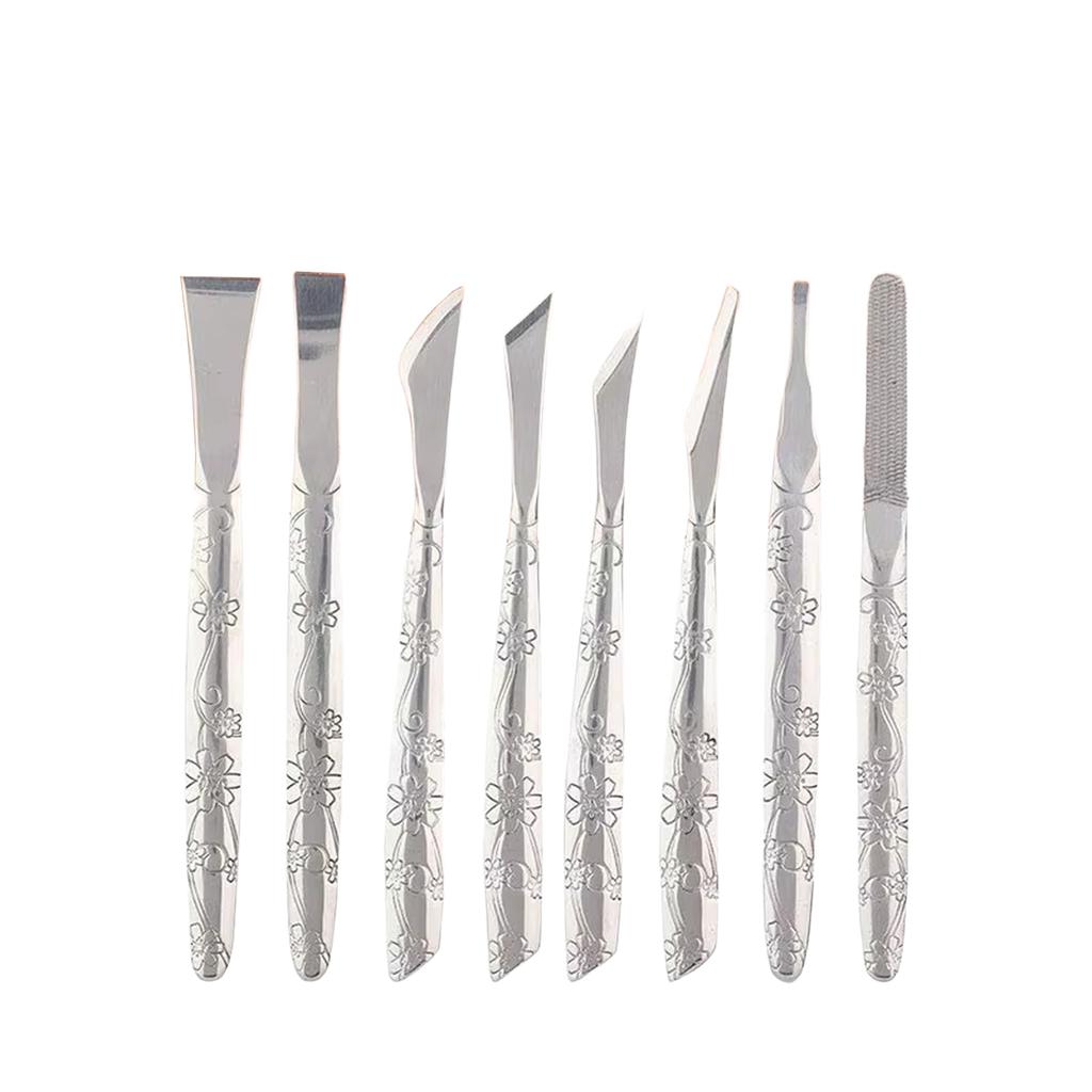 8 Piece Foot Shaver Remover Kit, Stainless Pedicure Tools Set for Dead Skin Removal