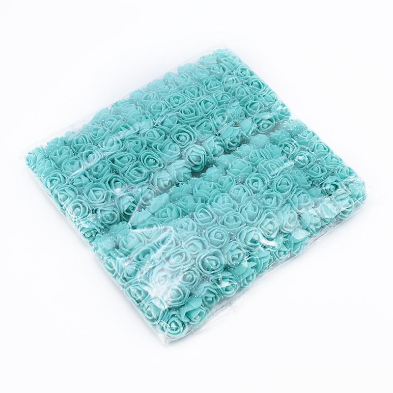 

144 штуки 2 см Пенопластовый МИНИ Мишка из роз Декоративный аксессуар для дома Свадебная Рождественская гирлянда DIY Искусственные цветы 144 pieces