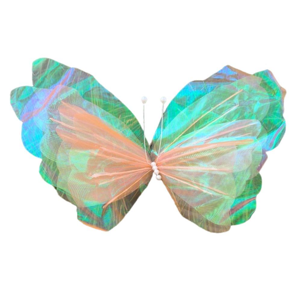 50cm Big 3D Butterfly Hollow Design Real Yarn Mesh Wedding Decoration Artificial Material Large Size Simulation Butterfly