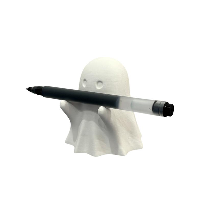 Cute Ghost Pen Holder Set Desktop Decoration Halloween Decoration