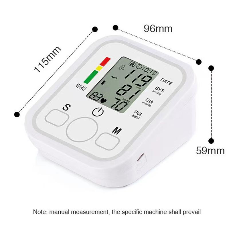English Voice Digital Arm Blood Pressure Meter Cuff Medical Automatic Pressure Tonometer Tensiometer Baumanometer
