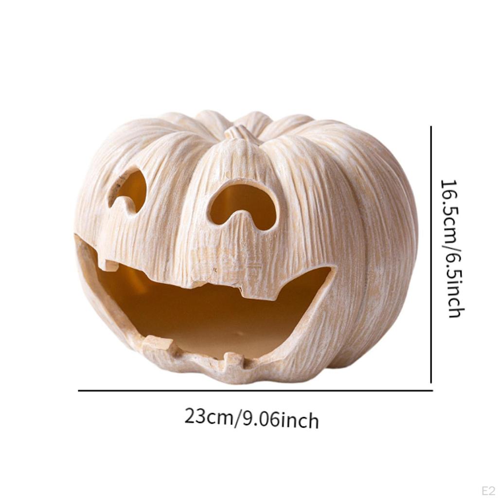 Pumpkin Tealight Candle Holder Halloween Decoration Desk Party Favor Dining Table Resin Candlestick